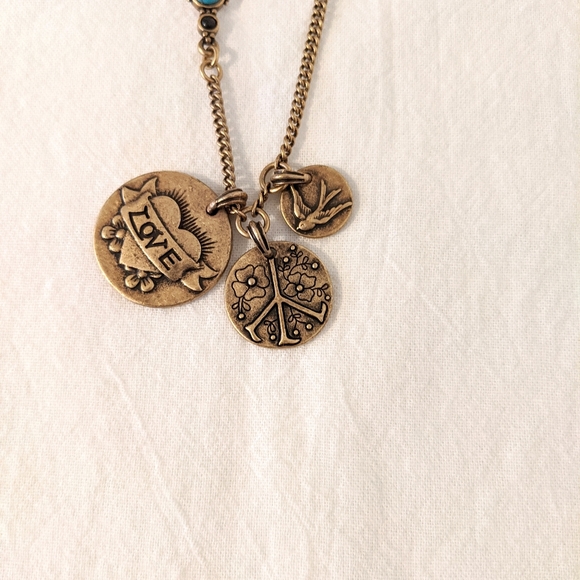 Lucky Brand - Boho Peace & Love Necklace - Picture 3 of 4